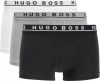 Hugo Boss Boxershorts trunk 3 pack zwart grijs wit online kopen