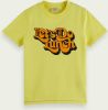 Scotch & Soda T shirt van biologisch katoen met logoprint online kopen