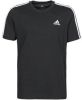 Adidas performance T shirt korte mouwen en strepen op schouders online kopen