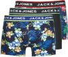 Jack & jones Jacflower Trunks 3Pack , Zwart, Heren online kopen
