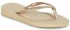 Havaianas s Girls' Slim Flip Flops Sand Grey/Light Golden UK 2.5 3 Kids online kopen