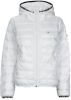 Tommy Jeans gewatteerde jas TJW QUILTED TAPE HOODED JACKET met logo donkerblauw online kopen