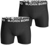 Bjorn Borg Bj&#xF6, rn Borg Sammy Boxershorts in uni in 2 pack online kopen