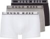 Hugo Boss Boxershorts trunk 3 pack zwart grijs wit online kopen