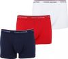 Tommy Hilfiger Set van 3 boxershorts in wit/rood/marineblauw Meerkleurig online kopen