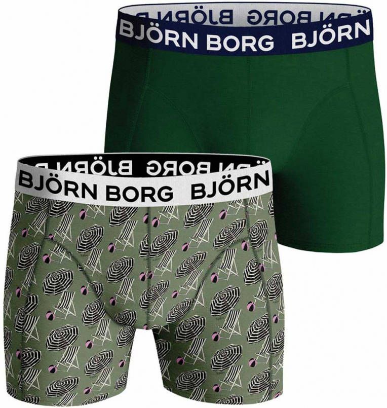 Bj&#xF6, rn Borg Boxers 2 pack 10000880 Groen online kopen