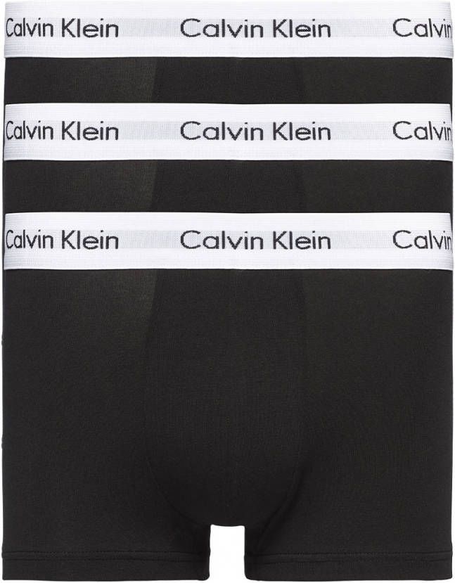 Calvin Klein Set van 3 boxershorts met lage taille van stretchkatoen Zwart online kopen