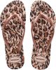 Havaianas Kids Slim Animals teenslippers roségoud/panterprint online kopen