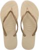 Havaianas s Girls' Slim Flip Flops Sand Grey/Light Golden UK 2.5 3 Kids online kopen