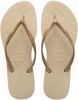 Havaianas s Girls' Slim Flip Flops Sand Grey/Light Golden UK 2.5 3 Kids online kopen