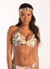 Beachlife voorgevormde halter bikinitop met all over print groen/geel/rood online kopen