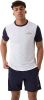 Björn Borg sport T shirt Ace wit/donkerblauw online kopen