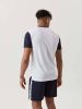 Björn Borg sport T shirt Ace wit/donkerblauw online kopen