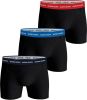 Bjorn Borg Boxershorts Shorts Sammy Noos Contrast Solids Essential 3 Pack Zwart online kopen