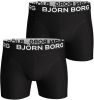 Bjorn Borg Bj&#xF6, rn Borg Sammy Boxershorts in uni in 2 pack online kopen