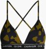 CALVIN KLEIN triangel bikinitop met camouflageprint donkergroen/zwart online kopen