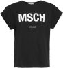 MSCH Copenhagen T shirt Alva van biologisch katoen zwart/wit online kopen