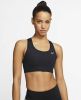 Nike Dri FIT Swoosh Non padded sport bh met medium ondersteuning Zwart online kopen