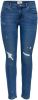 ONLY push up skinny jeans ONLDAISY medium blue denim online kopen