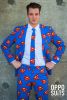 Merkloos Opposuits Heren Verkleedkleding Net Kostuum Met Superman Print 50(L ) online kopen