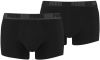 Puma Men's 2 Pack Basic Boxers Black S Zwart online kopen