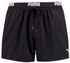 Puma Zwembroeken Logo Short Length Swim Shorts Zwart online kopen