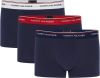 Tommy Hilfiger 3 pack boxershorts low rise trunk navy online kopen