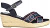 Tommy Hilfiger Sandalen Tommy Webbing Low Wedge Sandal online kopen