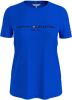 Tommy Hilfiger T shirt Kobalt Ww0Ww28681 Deugd , Blauw, Dames online kopen