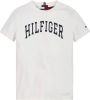 Tommy Hilfiger Varsity T shirt Ecru Kb0Kb07600 YBH , Wit, Heren online kopen