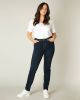 Base Level Curvy by Yesta push up slim fit jeans Joya dark denim online kopen