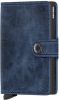 Secrid Miniwallet Portemonnee vintage blue Dames portemonnee online kopen