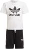 Adidas Originals Adicolor Short en T shirt Set White/Black online kopen