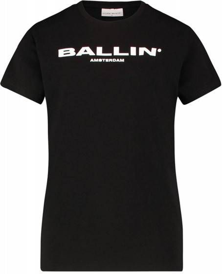 Ballin Amsterdam ! Jongens Shirt Korte Mouw Maat 164 Zwart Katoen/elasthan online kopen