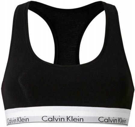 Calvin Klein Sujetador Deportivo Letras Goma , Zwart, Dames online kopen