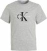 Calvin klein Jeans! Jongens Shirt Korte Mouw Maat 152 Lichtgrijs Katoen online kopen