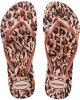 Havaianas Kids Slim Animals teenslippers roségoud/panterprint online kopen