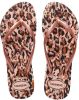 Havaianas Kids Slim Animals teenslippers roségoud/panterprint online kopen