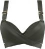 Marlies | dekkers Cache Coeur plunge voorgevormde balconette bikinitop met gestrikt detail online kopen