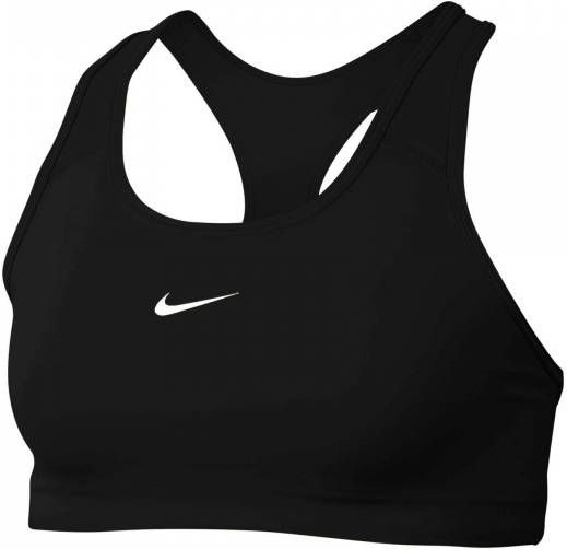 Nike Dri FIT Swoosh Sport bh met medium ondersteuning en pad uit één stuk Zwart online kopen