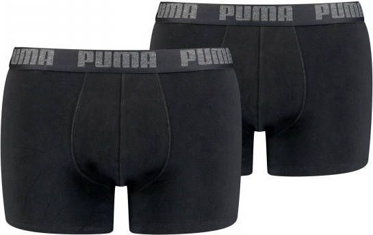 Puma Men's 2 Pack Basic Boxers Black S Zwart online kopen