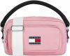 Tommy Hilfiger crossbody tas met logo roze online kopen
